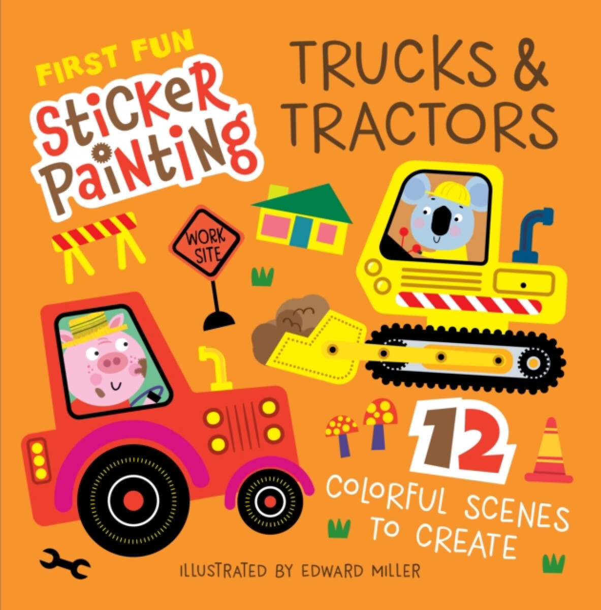 Kniha First Fun Sticker Painting: Trucks a Tractors