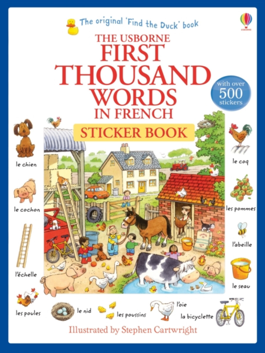 Kniha First Thousand Words in French Sticker Book