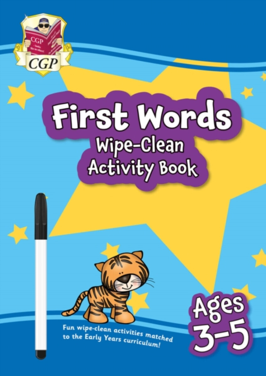 Kniha New First Words Wipe-Clean Activity Book for Ages 3-5 (with pen)