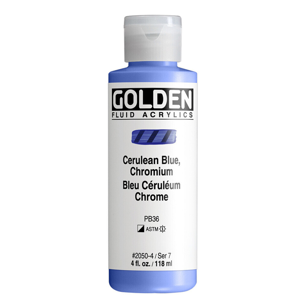 Akryl Golden Fluid 118ml – 2050 Cerulean Blue, Chromium