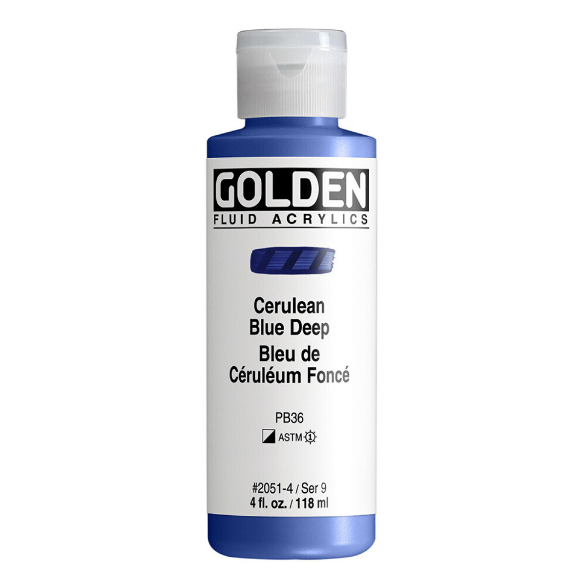 Akryl Golden Fluid 118ml – 2051 Cerulean Blue Deep