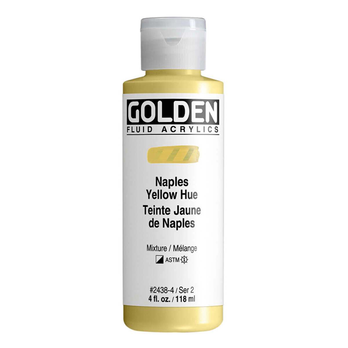 Akryl Golden Fluid 118ml – 2438 Naples Yellow Hue