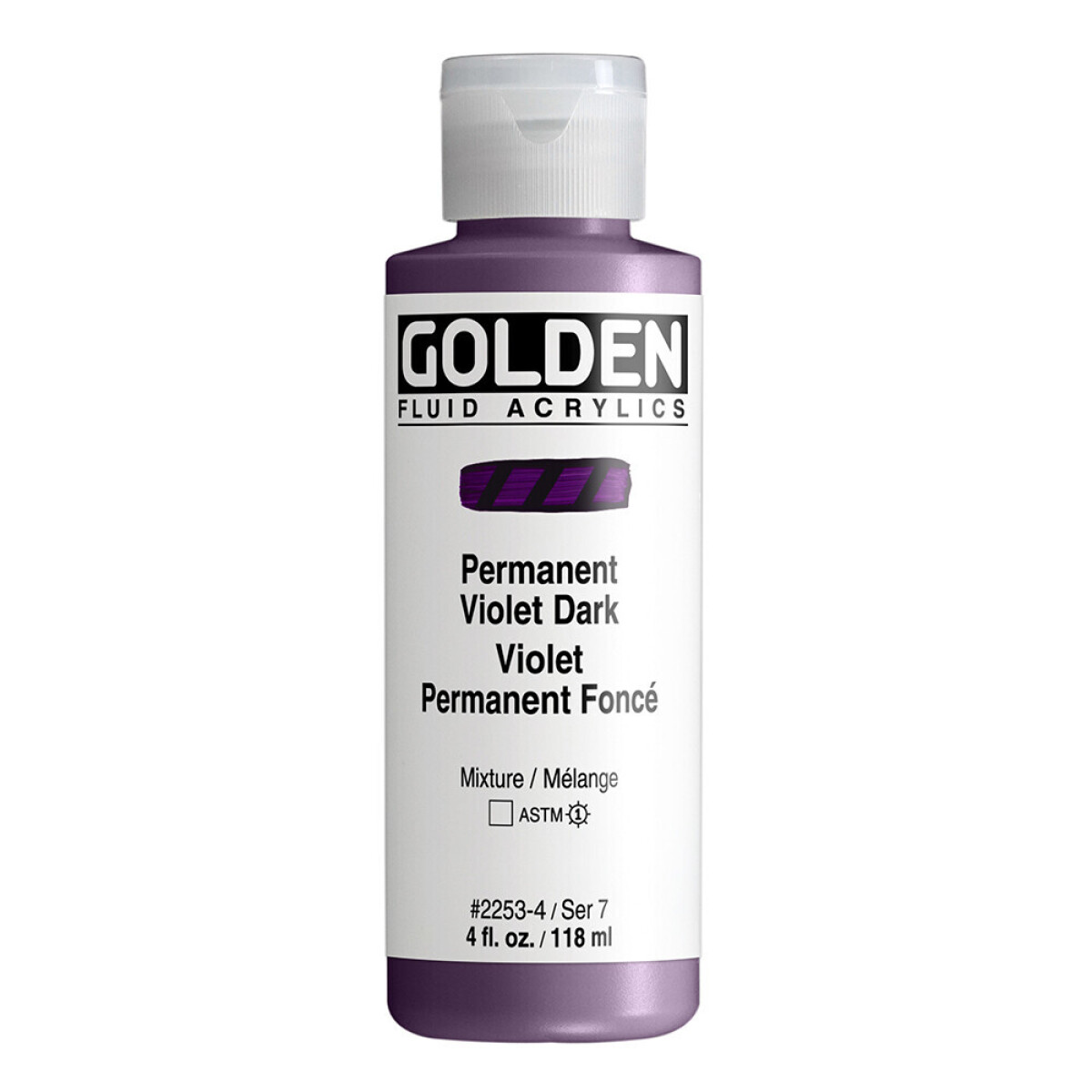 Akryl Golden Fluid 118ml – 2253 Permanent Violet Dark