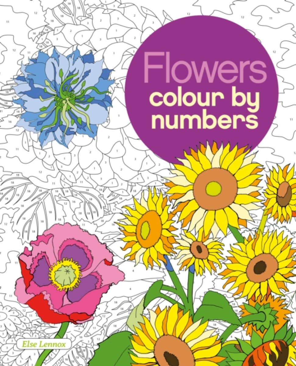 Kniha Flowers Colour by Numbers