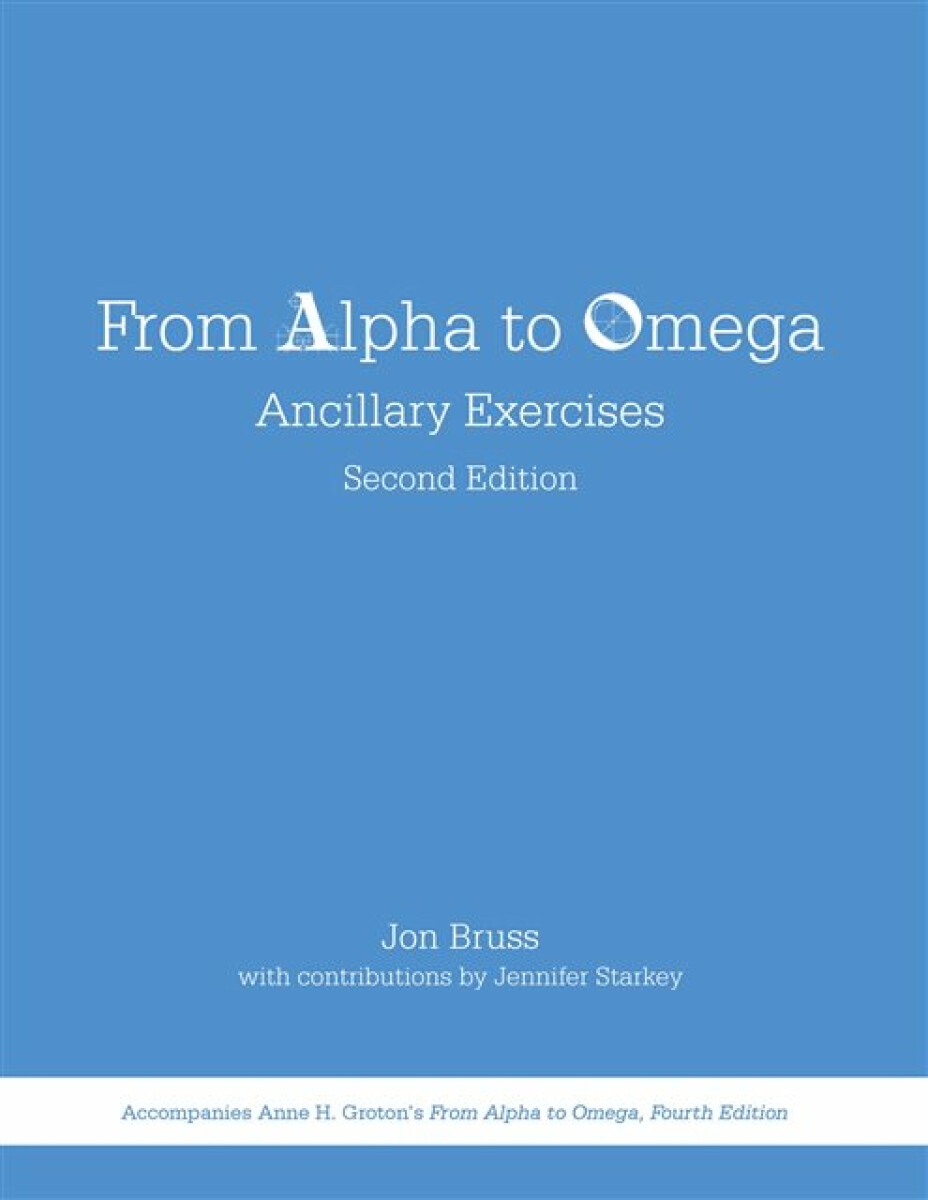 Kniha From Alpha to Omega: Ancillary Exercises