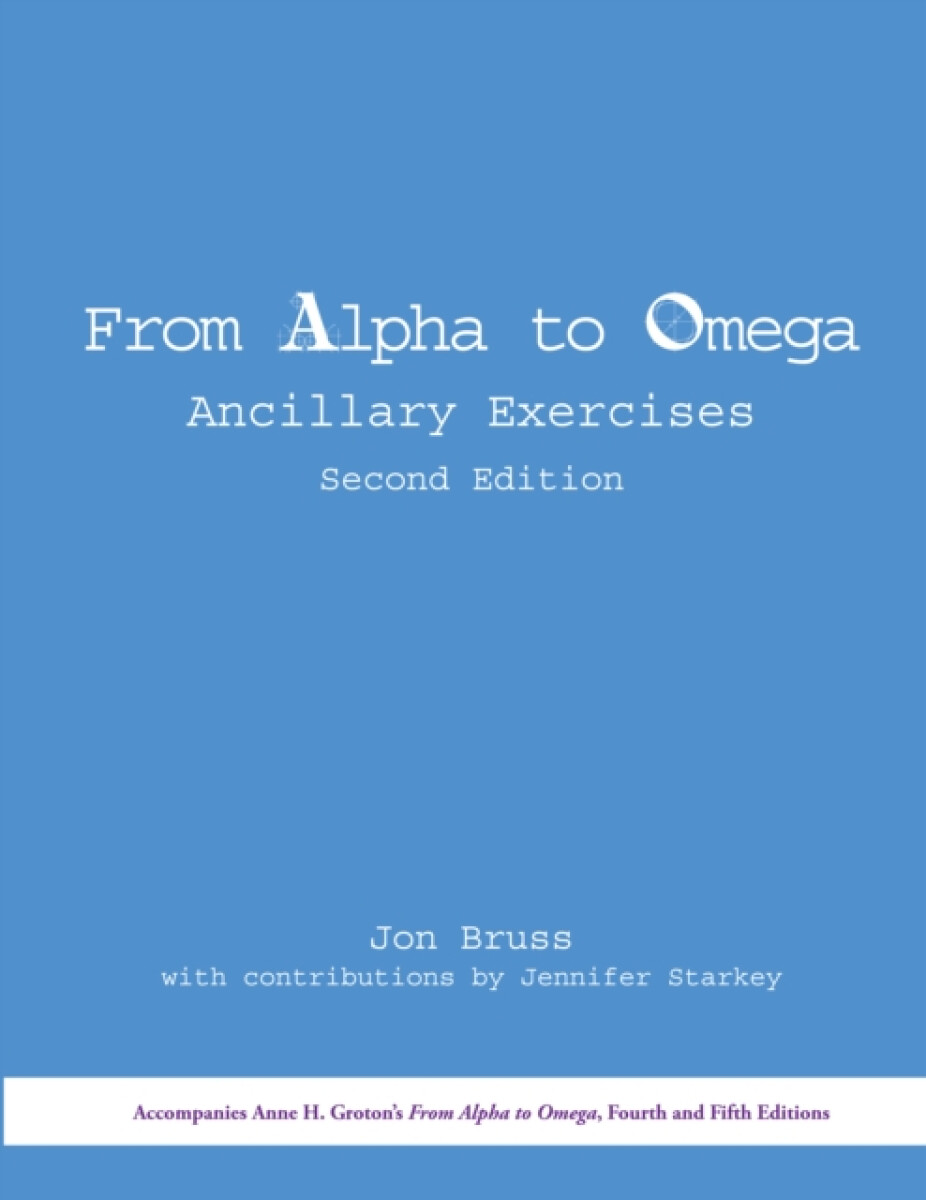 Kniha From Alpha to Omega: Ancillary Exercises
