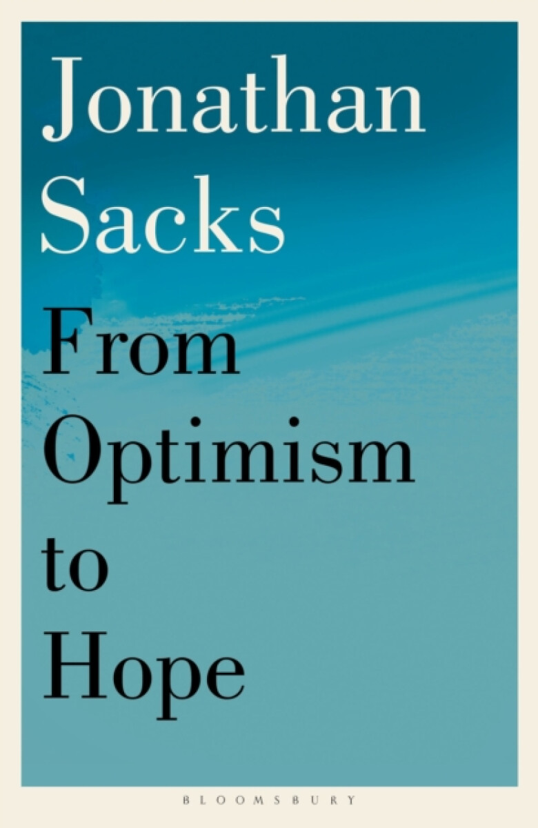 Kniha From Optimism to Hope