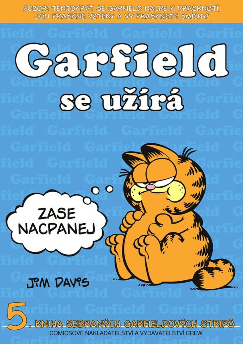 Kniha Garfield se užírá
