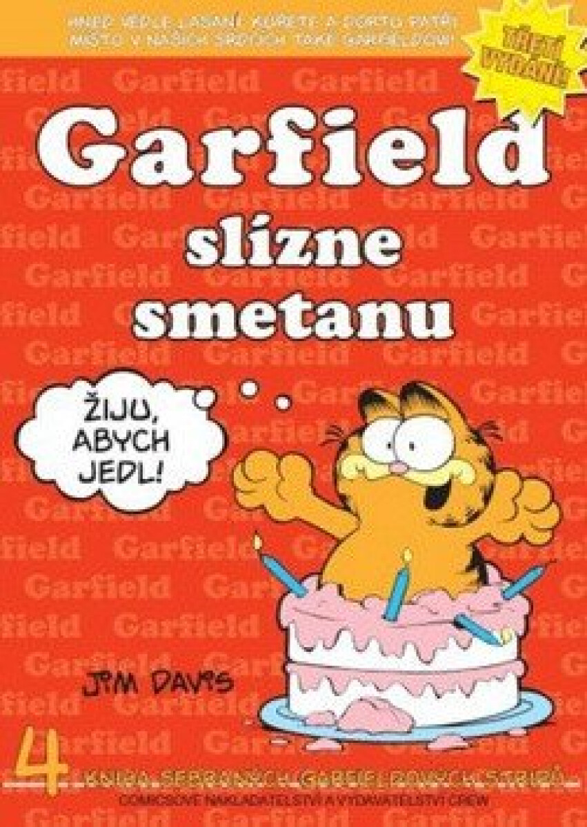 Kniha Garfield 4: Slízne smetanu