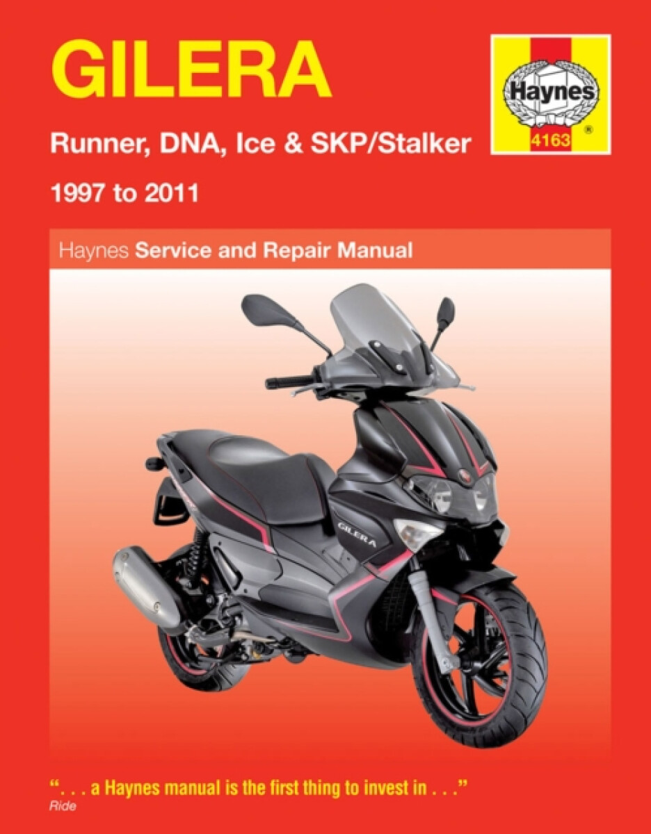 Kniha Gilera Runner, DNA, Ice a SKP/Stalker (97 - 11) Haynes Repair Manual