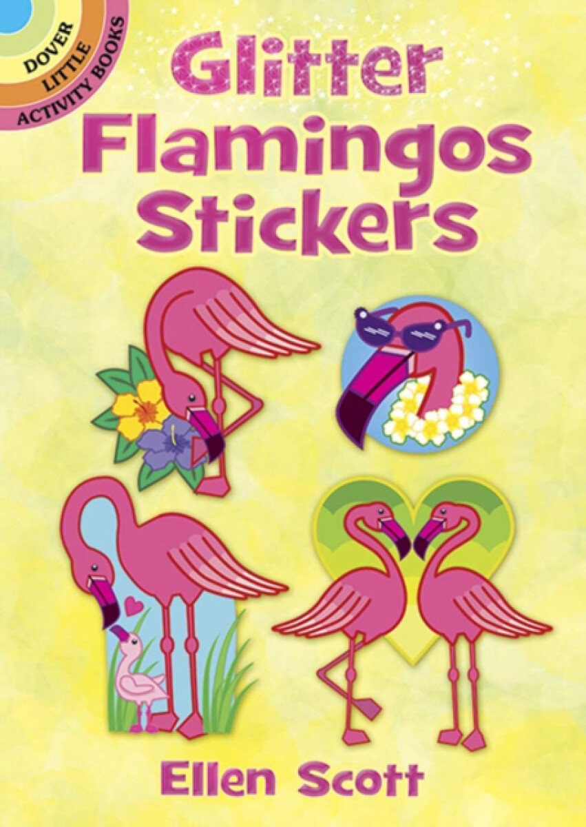 Kniha Glitter Flamingos Stickers