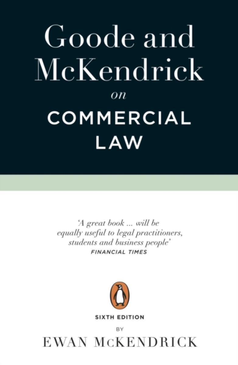 Kniha Goode and McKendrick on Commercial Law