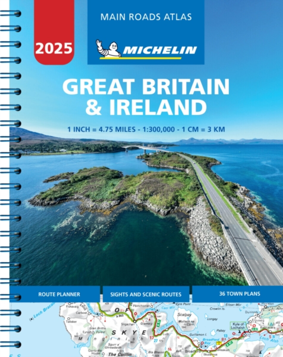 Kniha Great Britain a Ireland 2025 - Mains Roads Atlas (A4-Spiral)