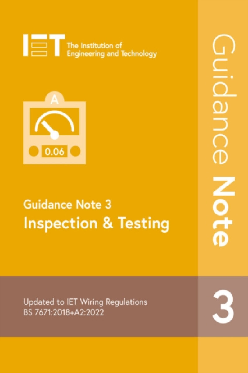 Kniha Guidance Note 3: Inspection a Testing