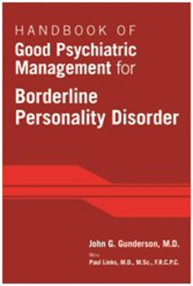 Kniha Handbook of Good Psychiatric Management for Borderline Personality Disorder