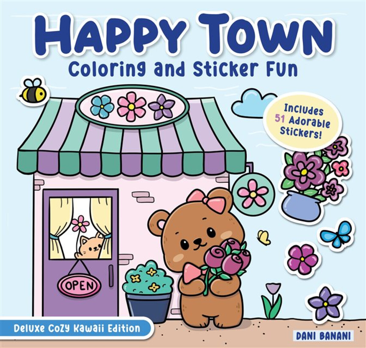 Kniha Happy Town Coloring and Sticker Fun