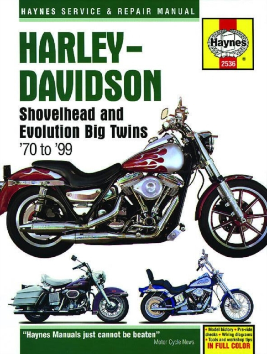 Kniha Harley-Davidson Shovelhead a Evolution Big Twins (70-99) Haynes Repair Manual
