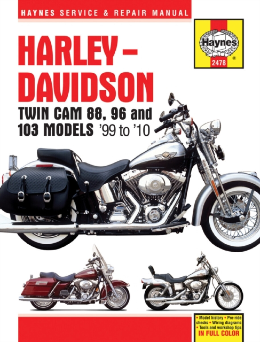 Kniha Harley-Davidson Twin Cam 88, 96 a 103 Models (99 - 10) Haynes Repair Manual