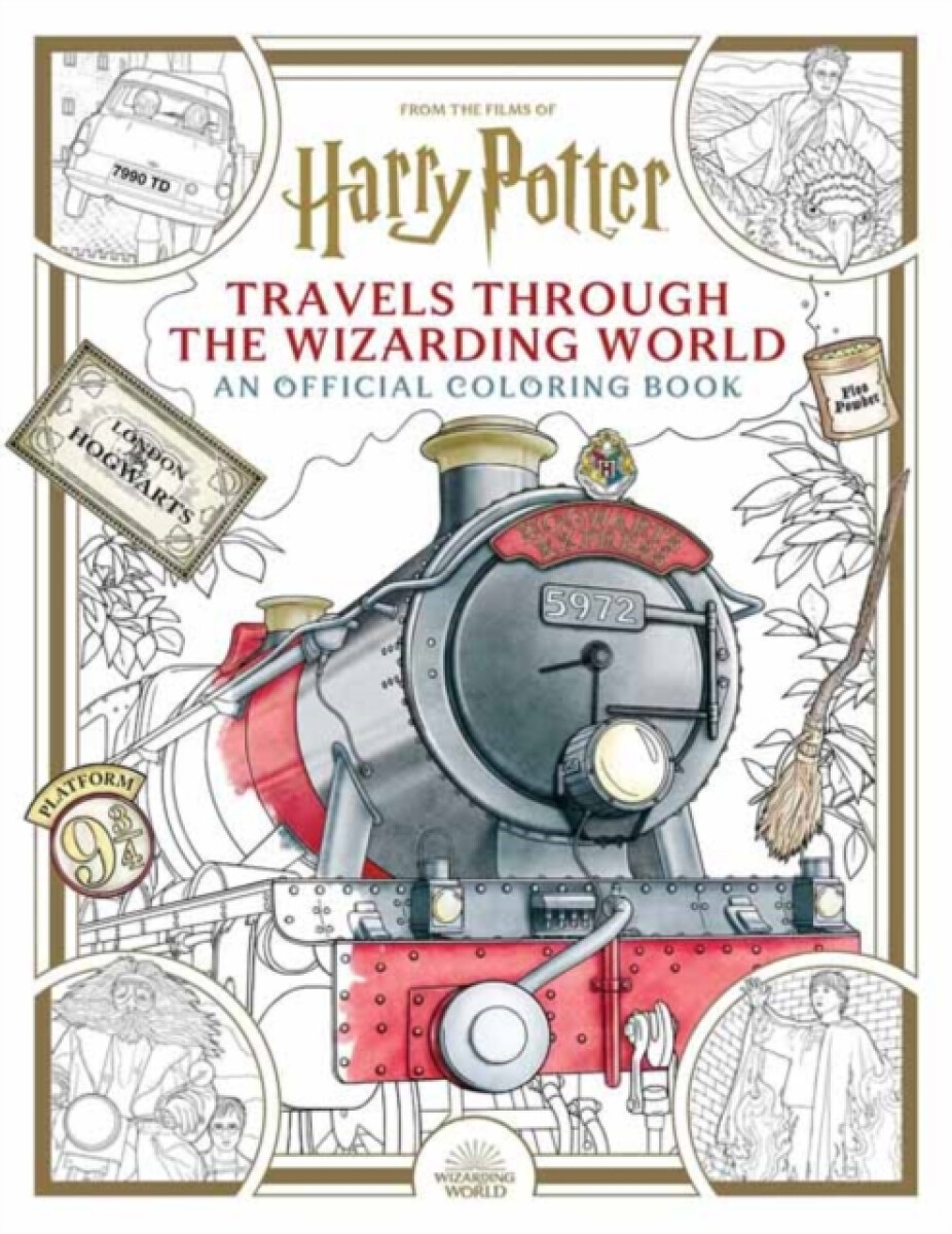 Kniha Harry Potter: Travels Through the Wizarding World: An Official Coloring Book