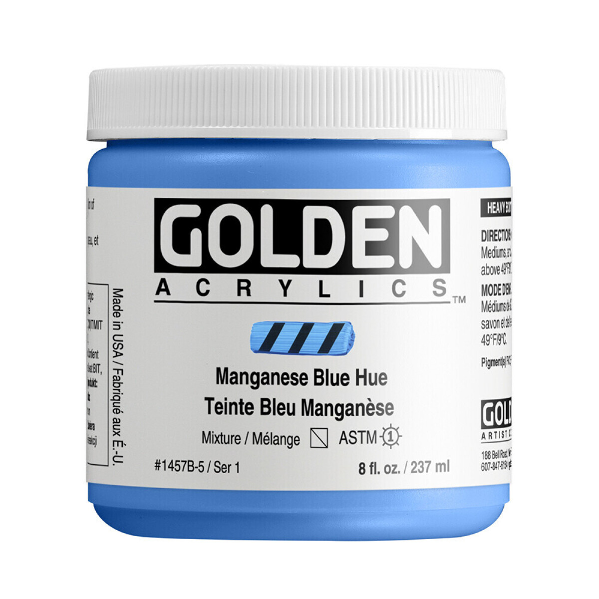 Akryl Golden HB 237ml – 1457 Manganese Blue Hue