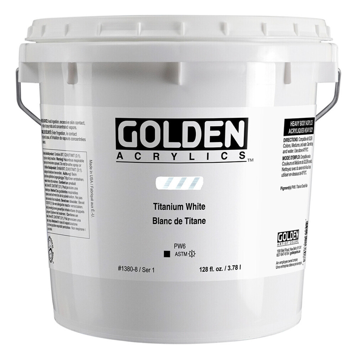 Akryl Golden HB 3780ml – 1380 Titanium White