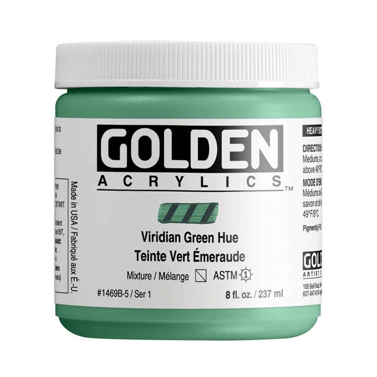 Akryl Golden HB 237ml – 1469 Viridian Green Hue