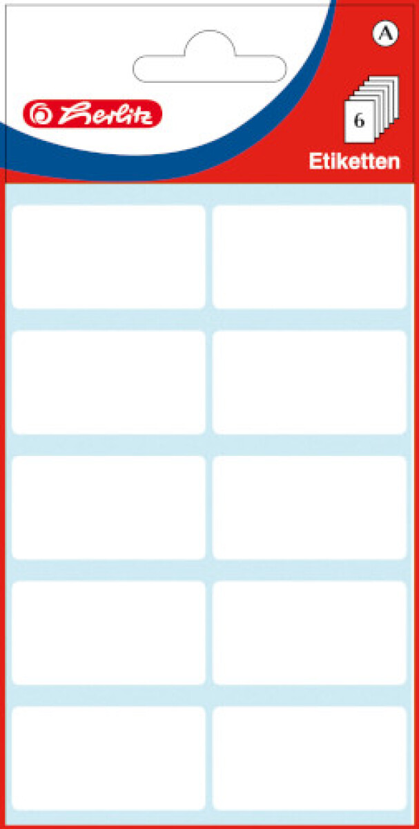 Herlitz - Etikety kancelářské bílé 19x40mm (obrázek 3)