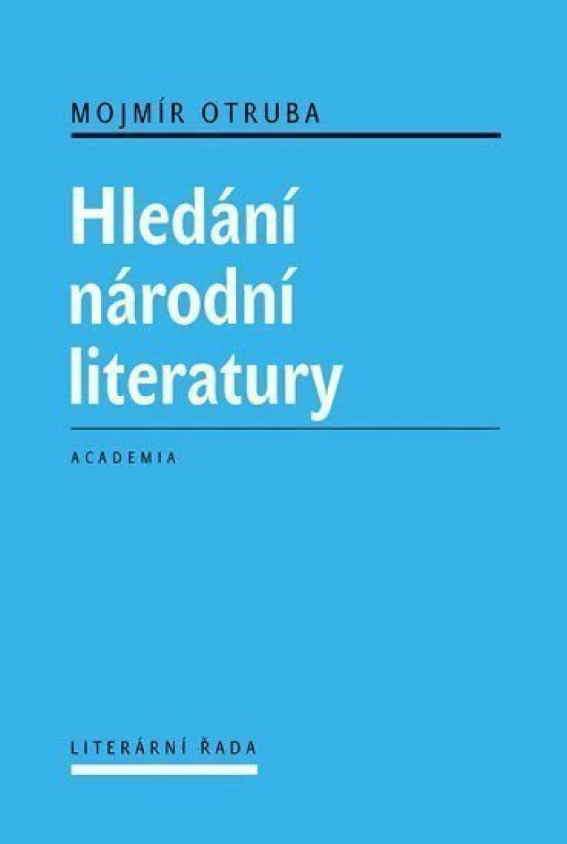 Kniha Hledání národní literatury