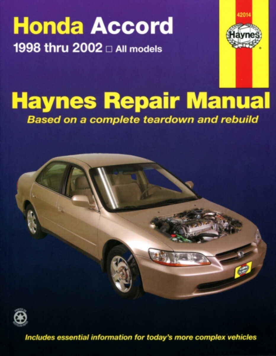 Kniha Honda Accord (1998-2002) Haynes Repair Manual (USA)