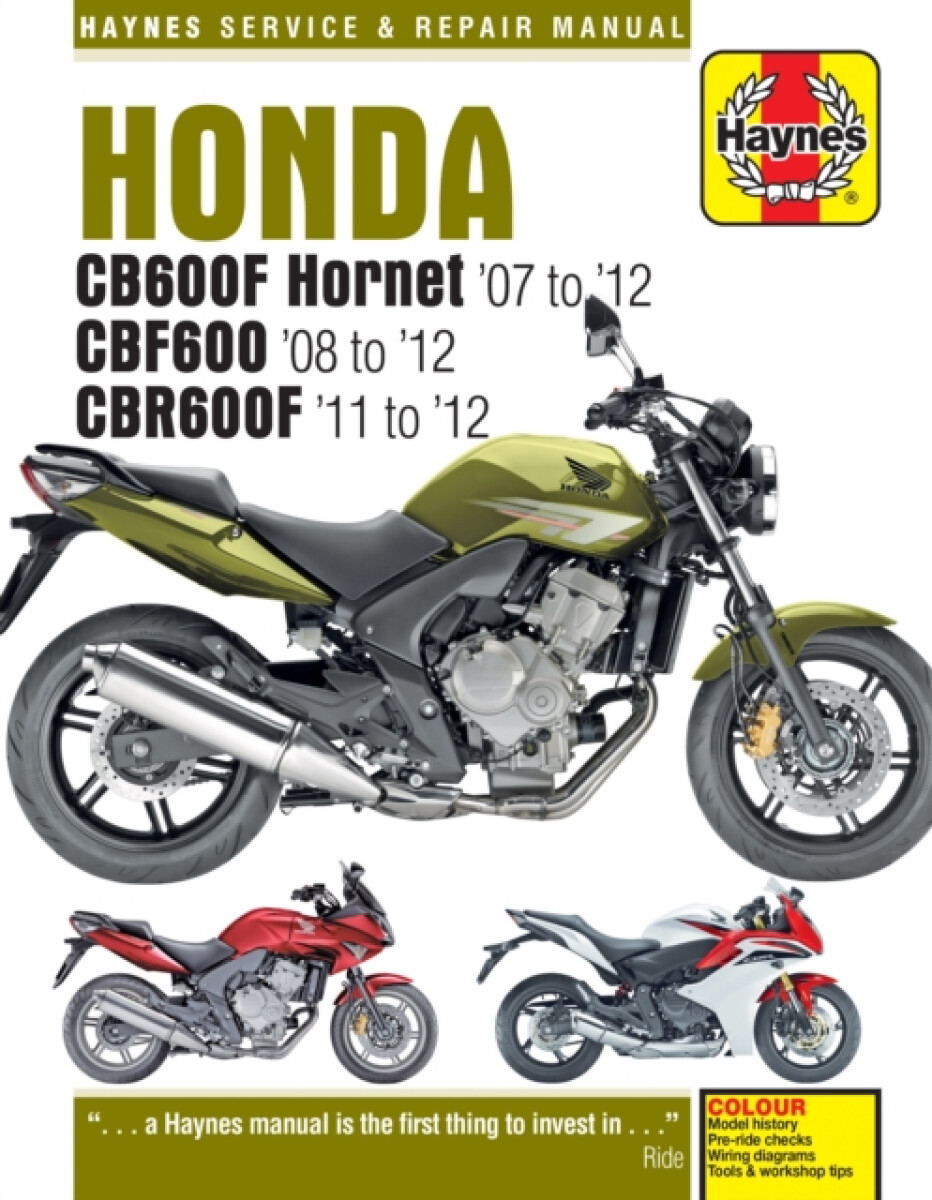 Kniha Honda CB600 Hornet, CBF600 a CBR600F (07 - 12)