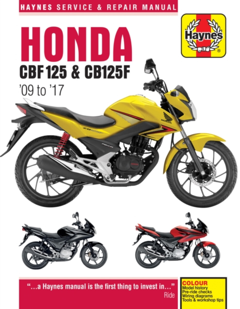 Kniha Honda CBF125 a CB125F ('09 To '17)