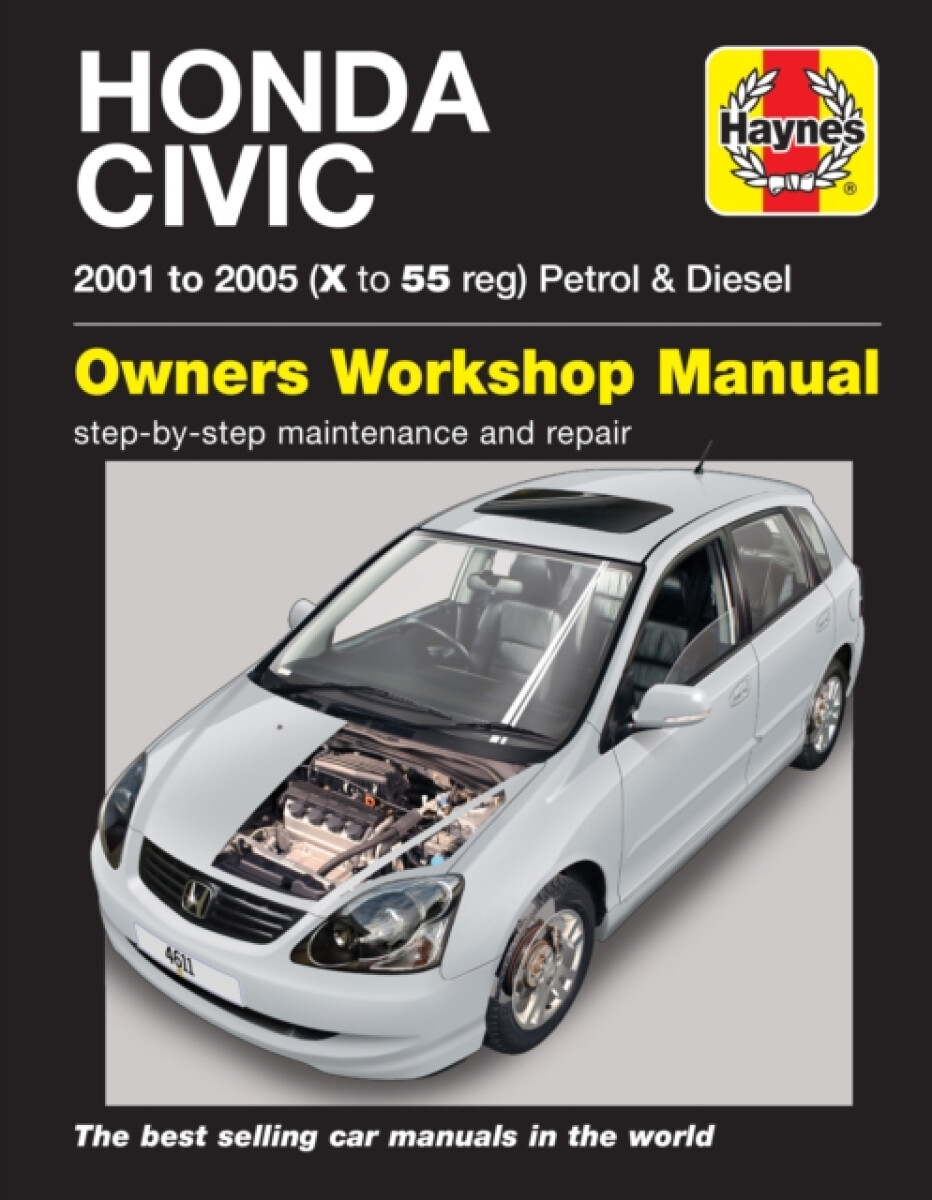 Kniha Honda Civic Petrol a Diesel (01 - 05) Haynes Repair Manual