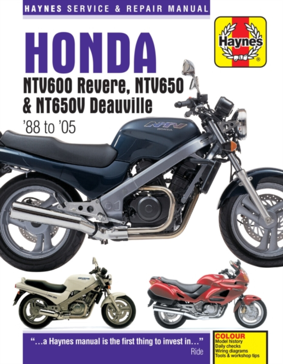 Kniha Honda NTV600 Revere, NTV650 a NTV650V Deauville (88-05)