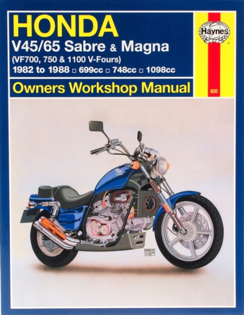Kniha Honda V45/65 Sabre a Magna (82 - 88) Haynes Repair Manual
