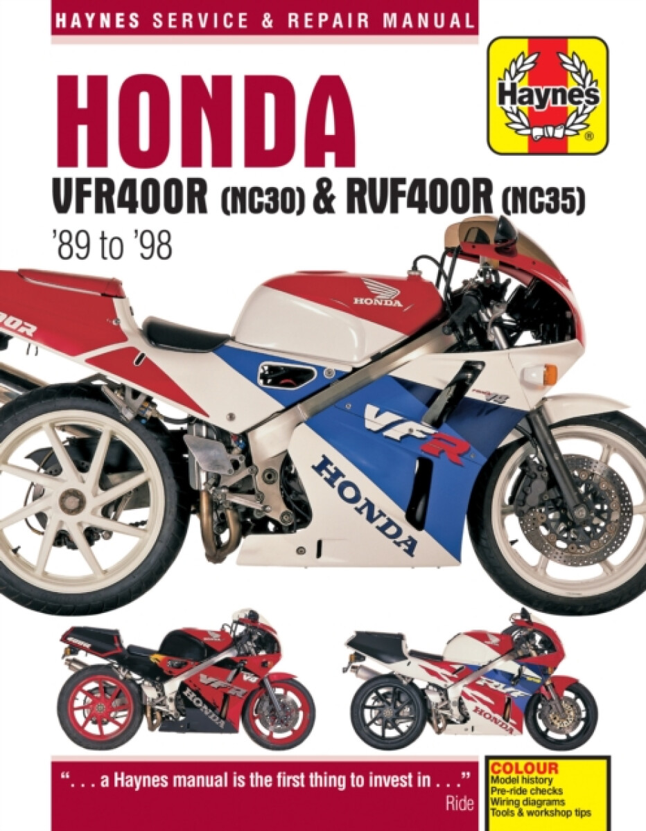 Kniha Honda VFR400 (NC30) a RVF400 (NC35) V-Fours (89 - 98) Haynes Repair Manual