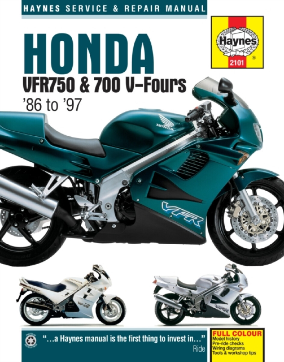 Kniha Honda VFR750 a 700 V-Fours (86 - 97) Haynes Repair Manual