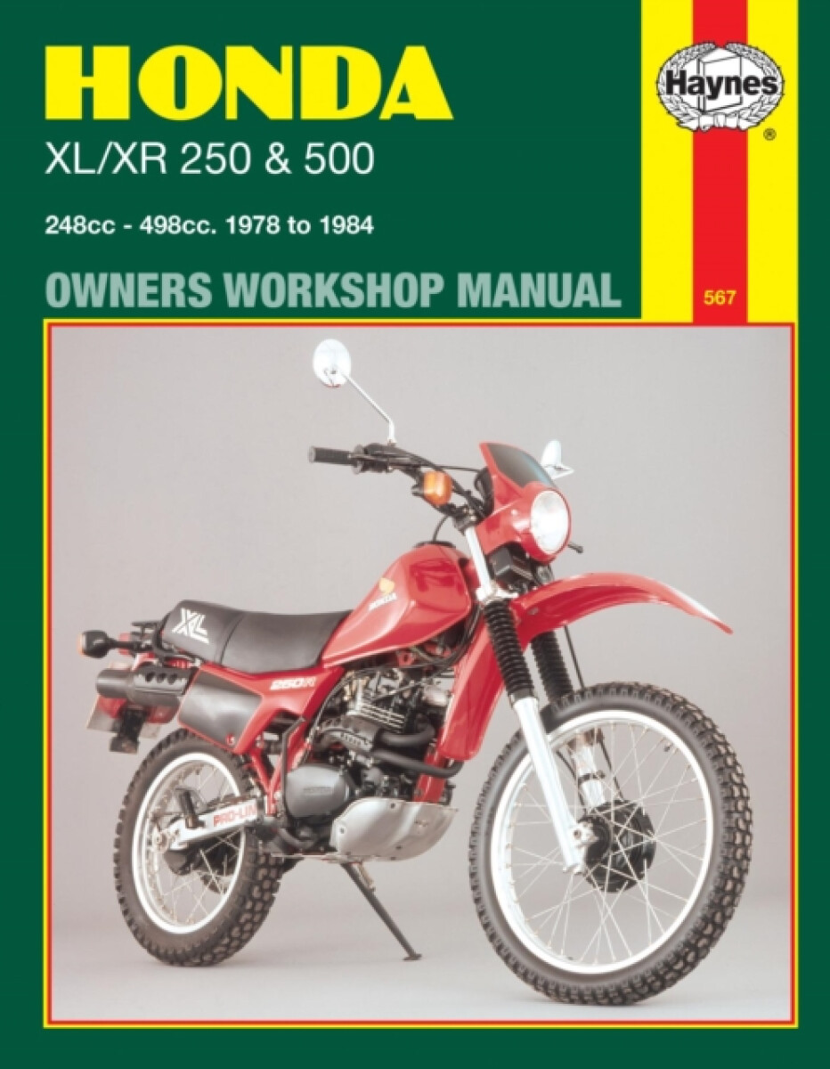 Kniha Honda XL/XR 250 a 500 (78 - 84) Haynes Repair Manual