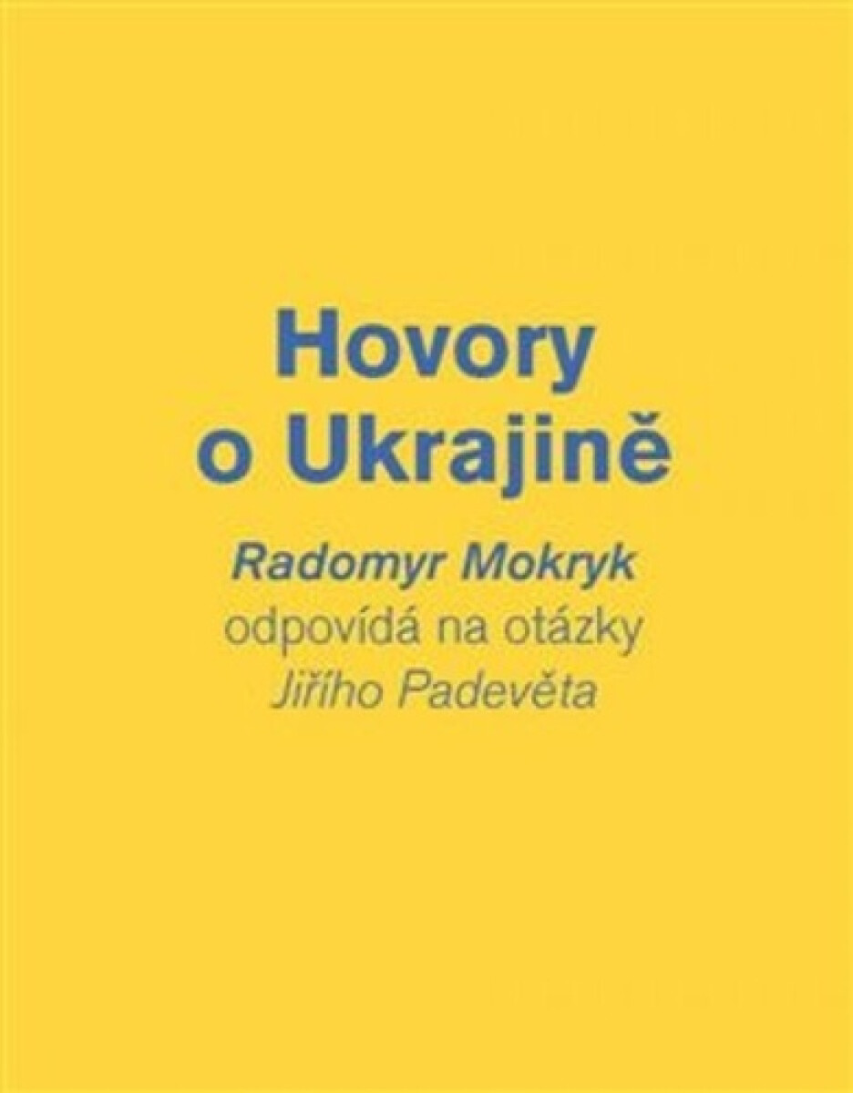 Kniha Hovory o Ukrajině