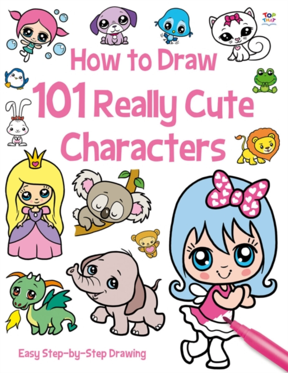 Kniha How to Draw 101 Cute Characters