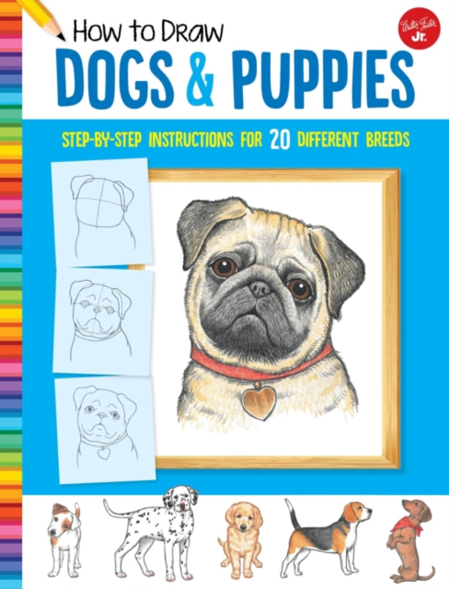 Kniha How to Draw Dogs a Puppies