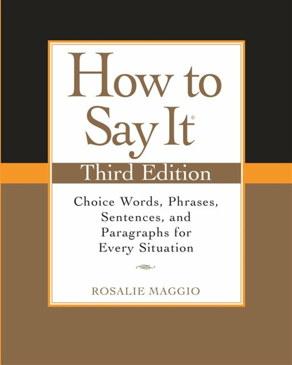 Kniha How to Say It, Third Edition
