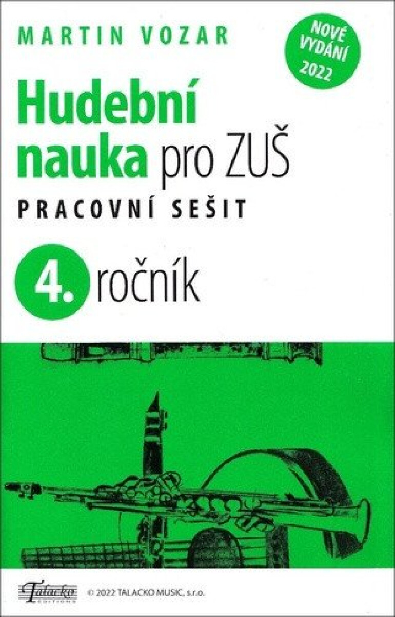 Kniha Hudební nauka pro ZUŠ 4. ročník - Pracovní sešit