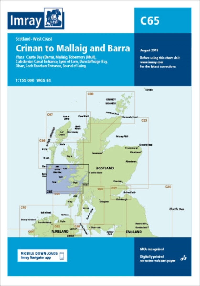 C65 Crinan to Mallaig and Barra - Imray C Series