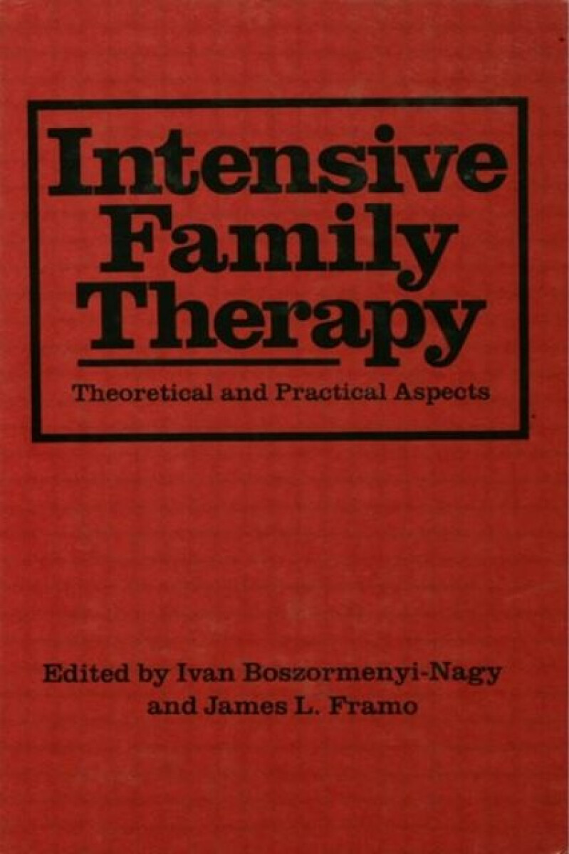 Kniha Intensive Family Therapy