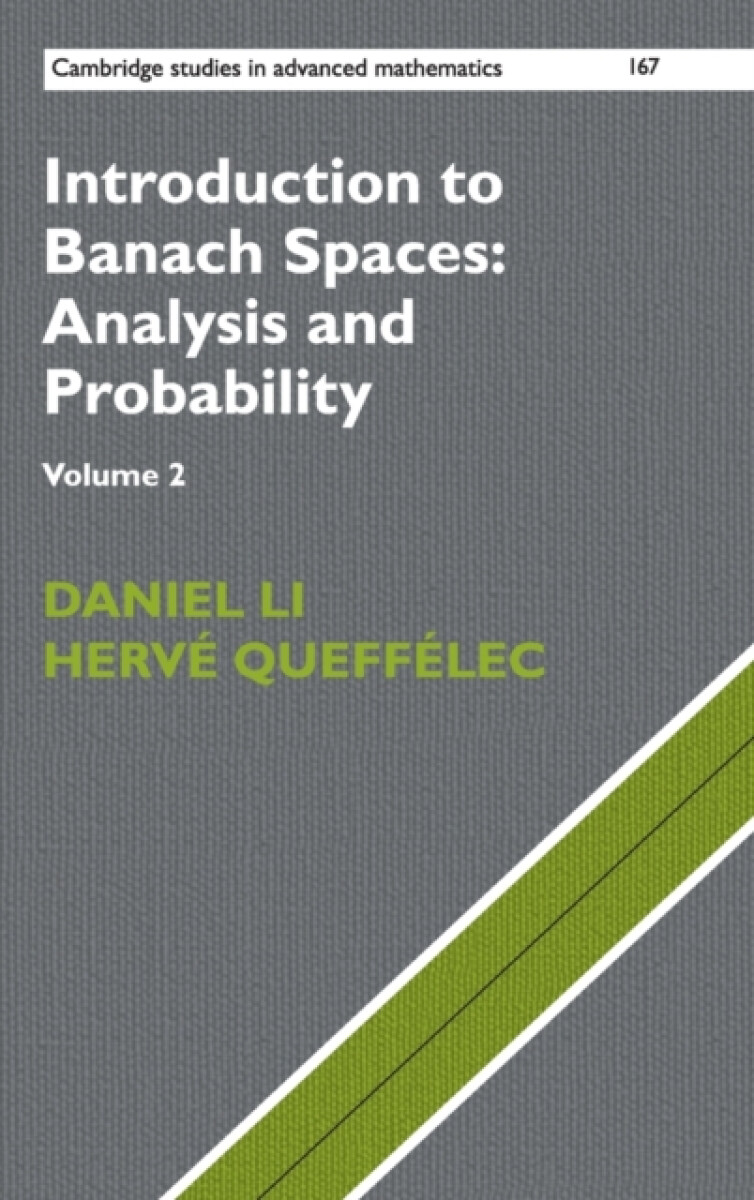Kniha Introduction to Banach Spaces: Analysis and Probability