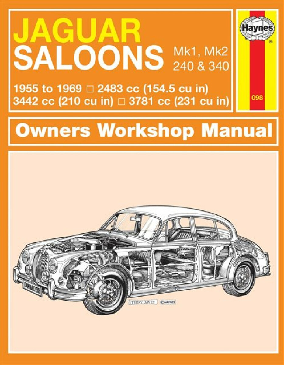 Kniha Jaguar MkI a II, 240 a 340 (55 - 69) Haynes Repair Manual