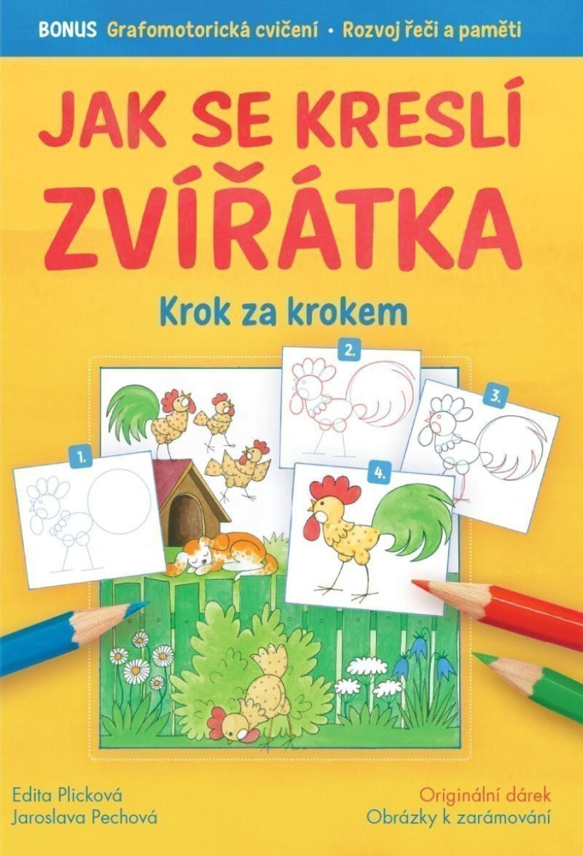 Kniha Jak se kreslí zvířátka krok za krokem