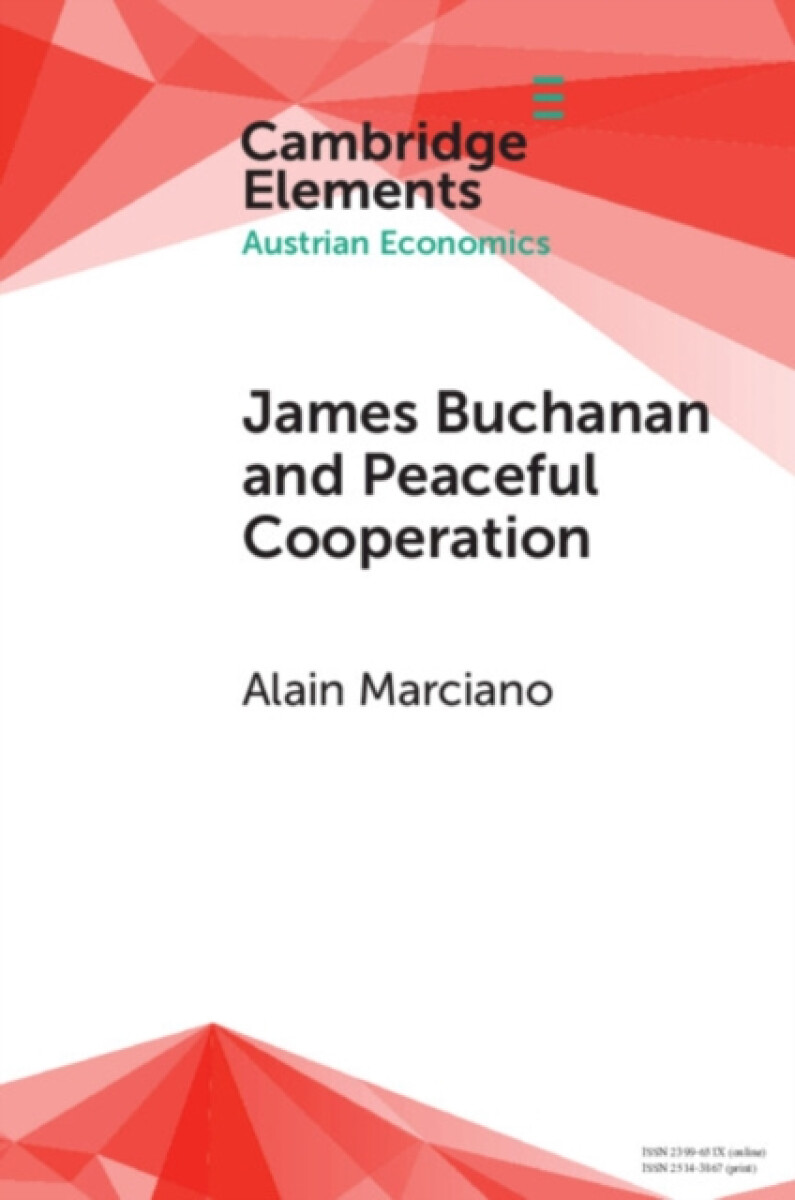 Kniha James Buchanan and Peaceful Cooperation