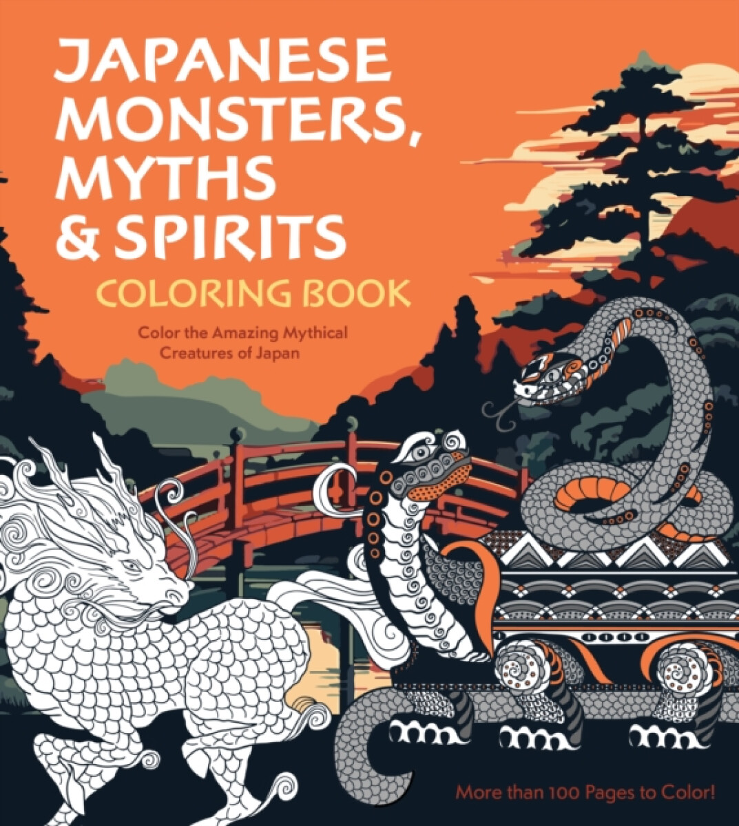 Kniha Japanese Monsters, Myths a Spirits Coloring Book