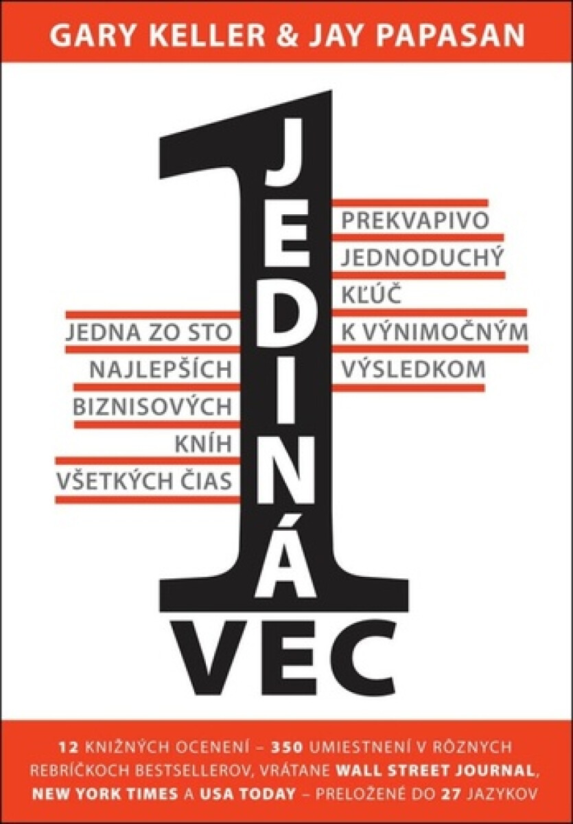 Kniha Jediná vec